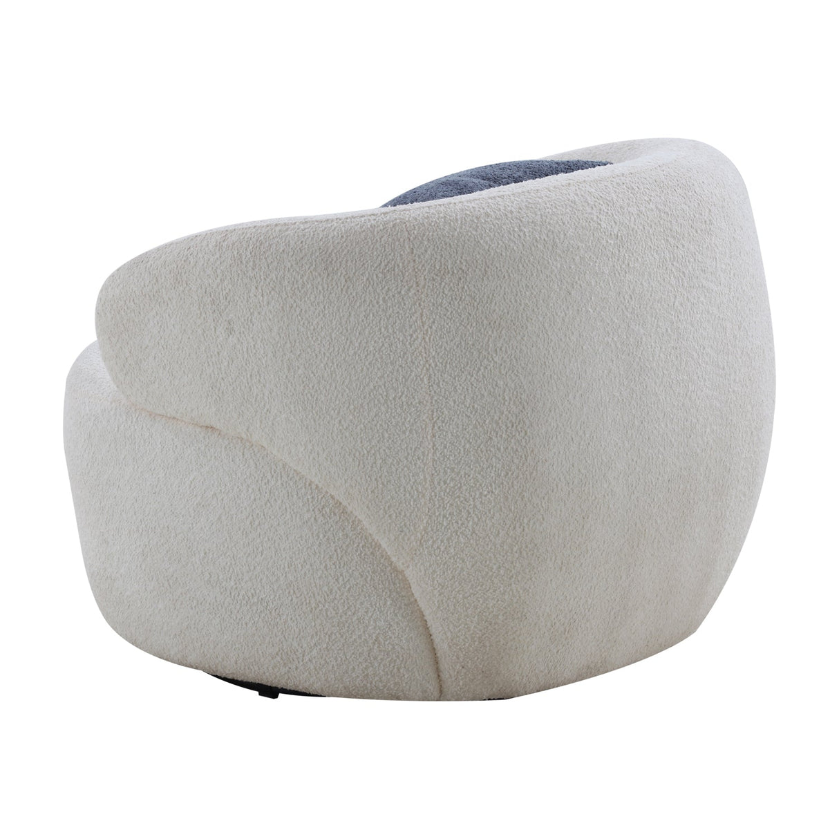 Upholstered Swivel Accent Chair with Metal Base - Accent Chairs