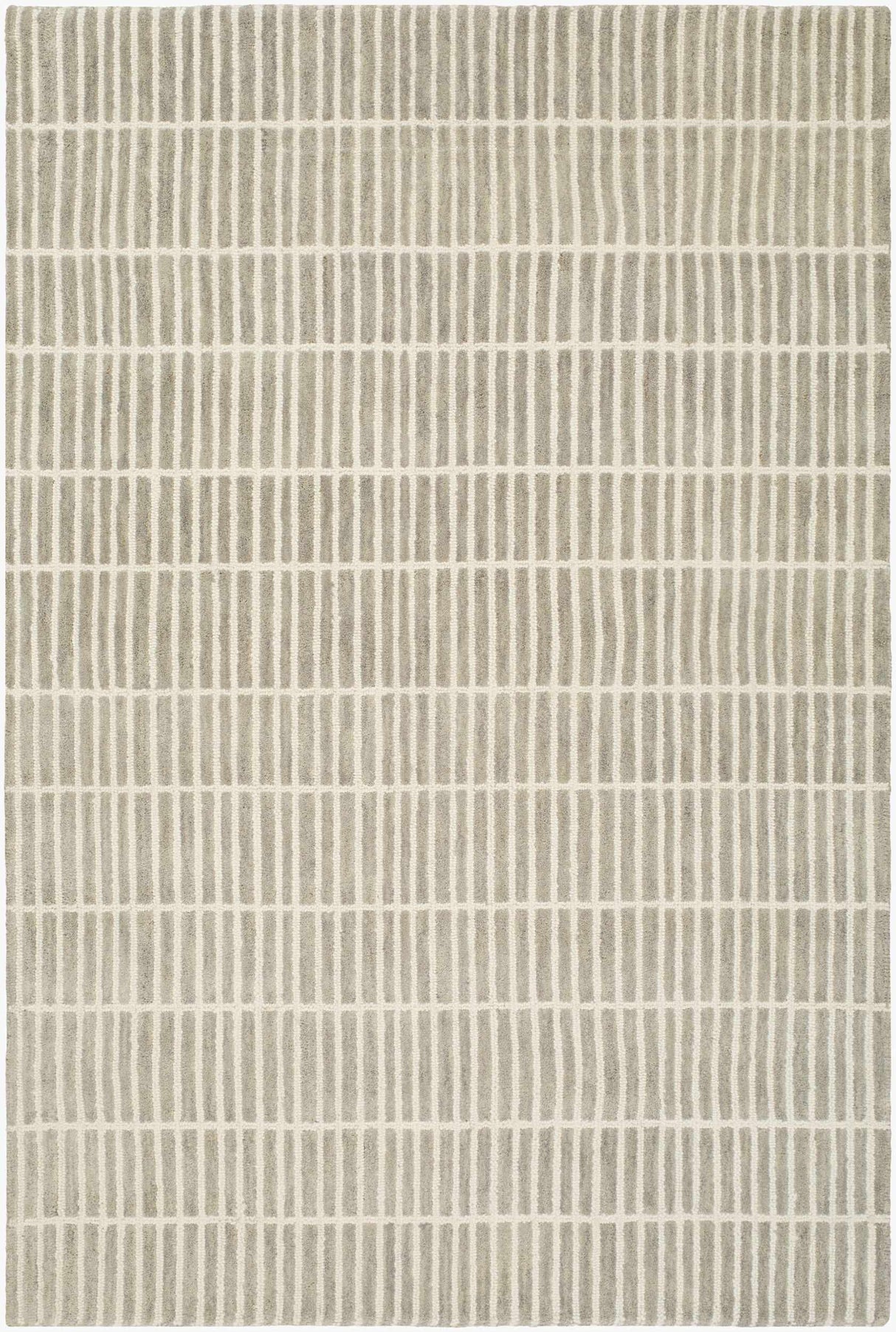 Finial Gray Wool Area Rug
