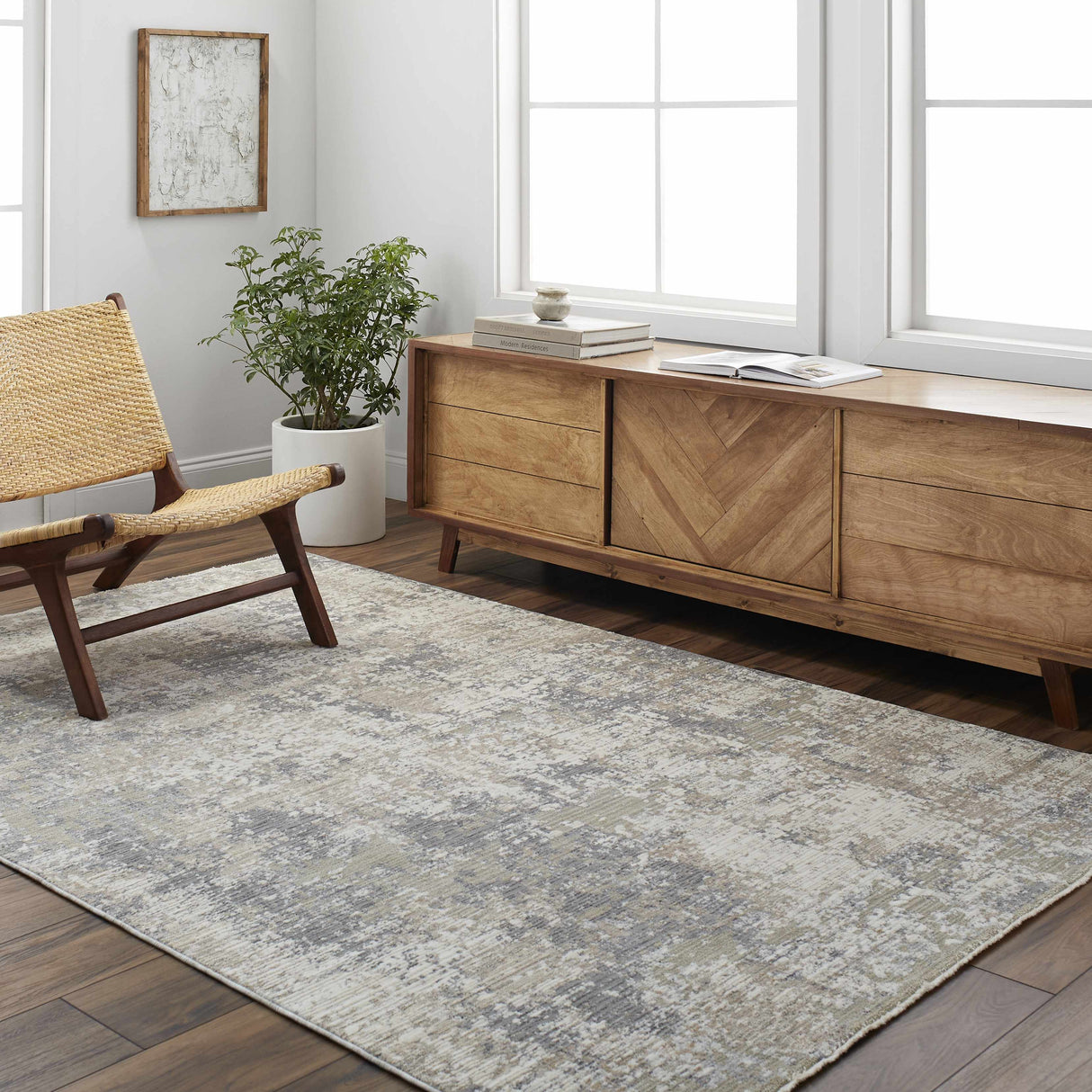 Velan Carved Statement Rug - Clearance