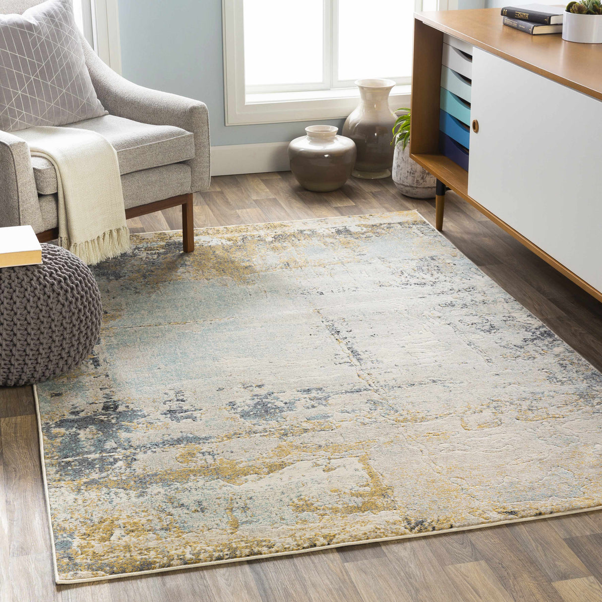 Waleska Neutral Area Carpet Area Rug - Clearance