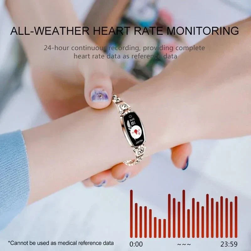 Women’s Fitness Tracker Watch Heart Rate Blood Pressure IP67 Waterproof