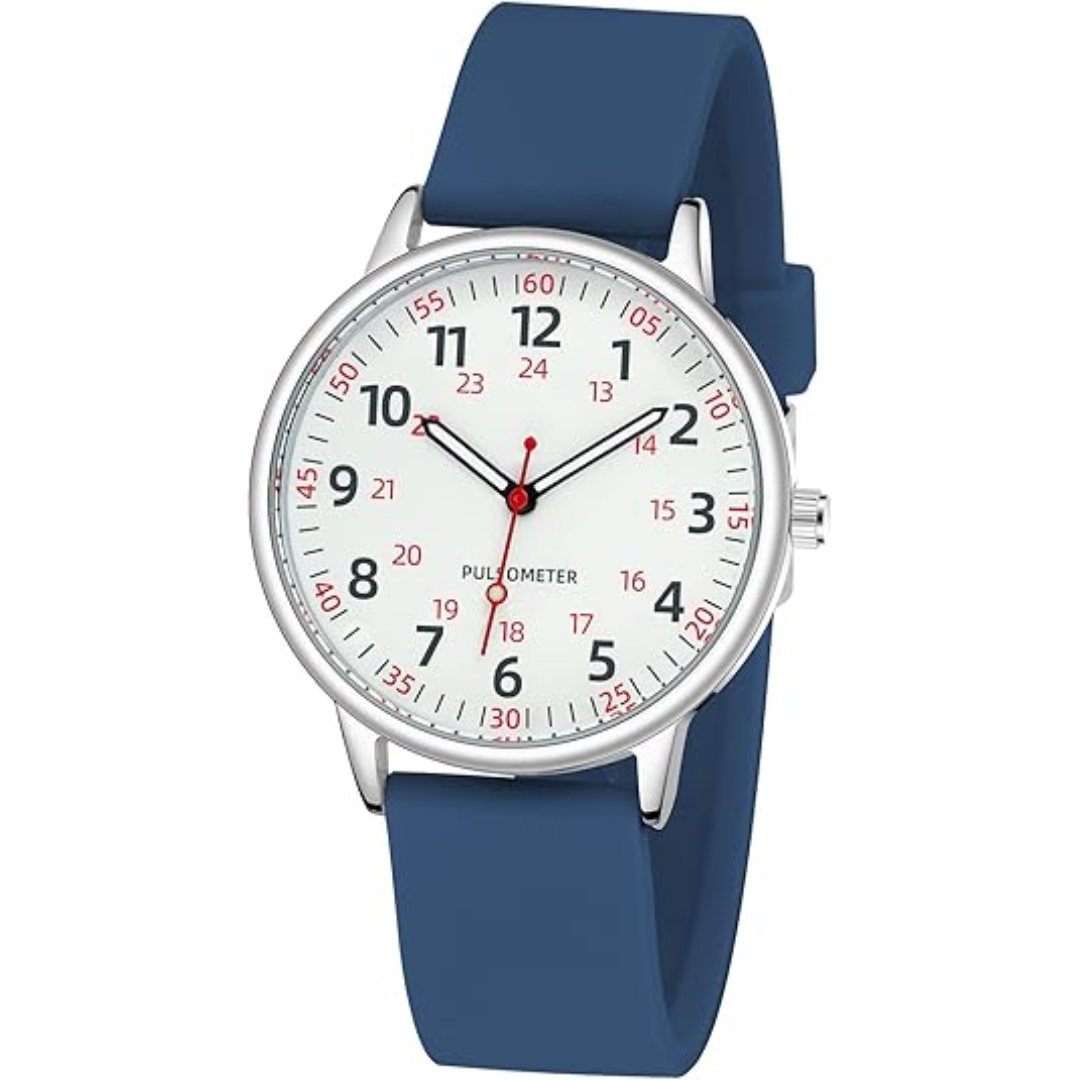 Waterproof Nurse Watch with Second Hand Silicone Medical Analog Watch