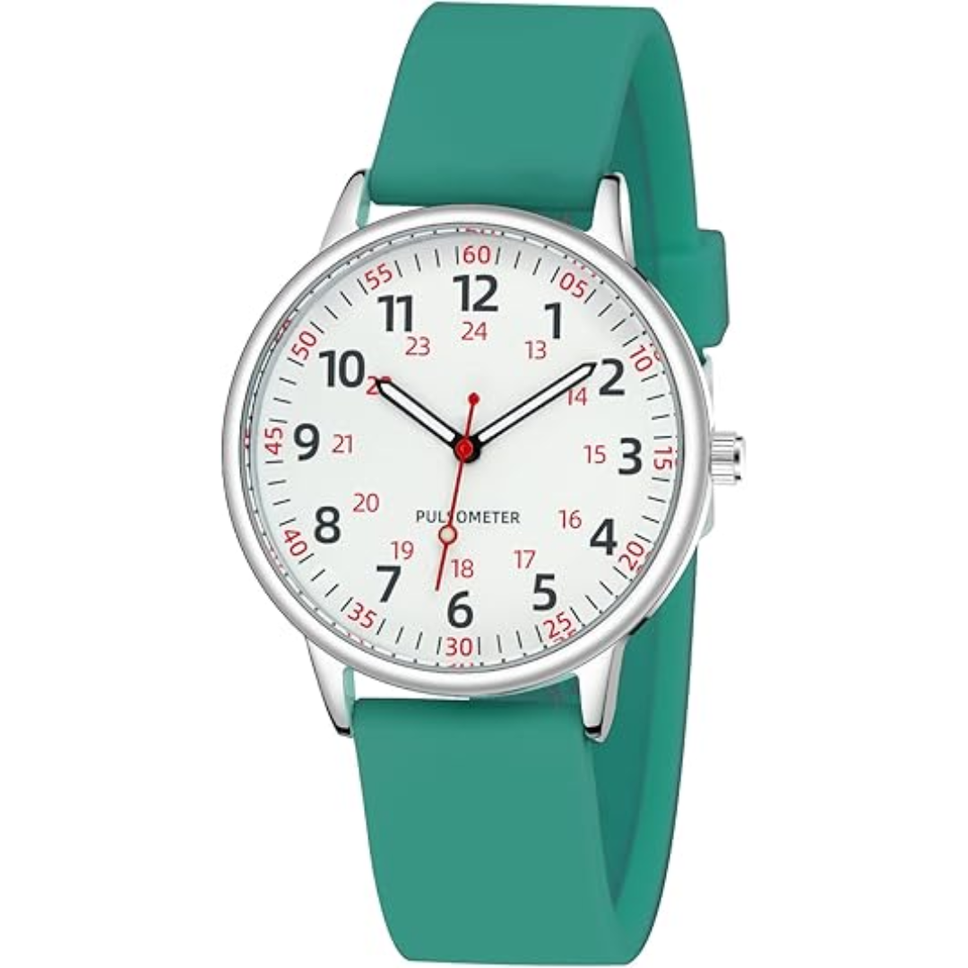 Waterproof Nurse Watch with Second Hand Silicone Medical Analog Watch