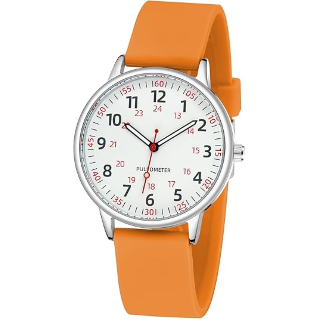 Waterproof Nurse Watch with Second Hand Silicone Medical Analog Watch