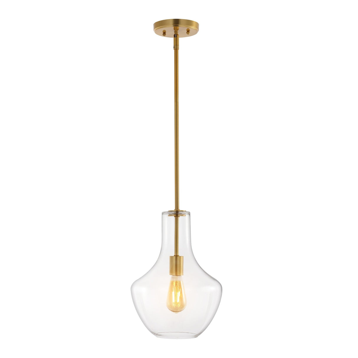Watts 1 - light mid - century modern iron/glass led pendant - Tuesday Morning - Pendants