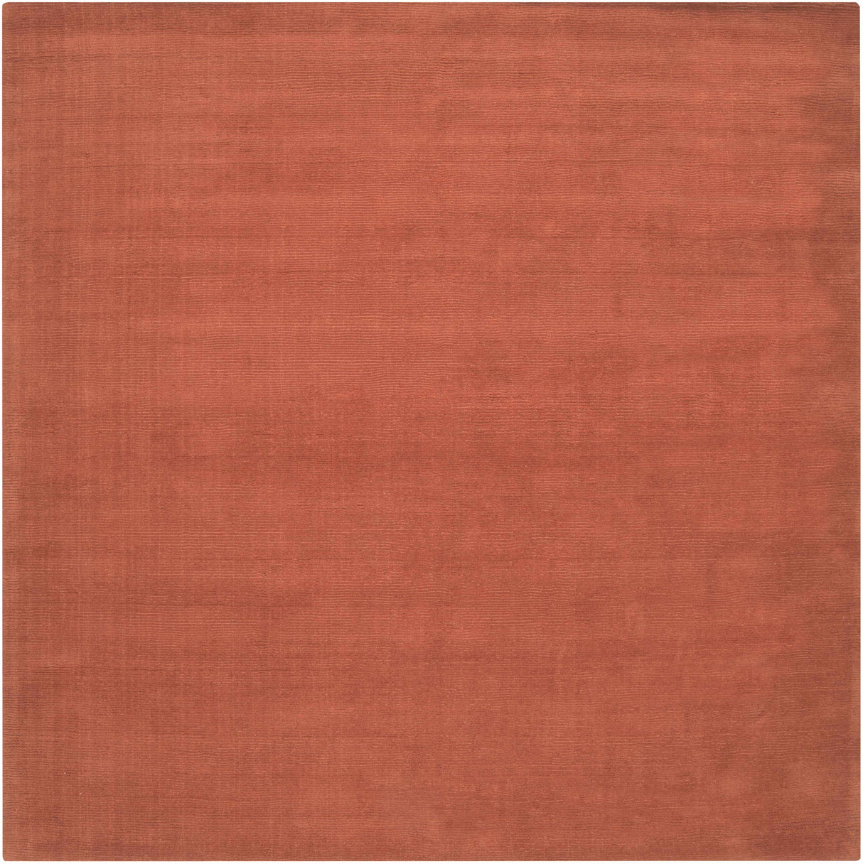 Brockton Solid Orange Wool Rug