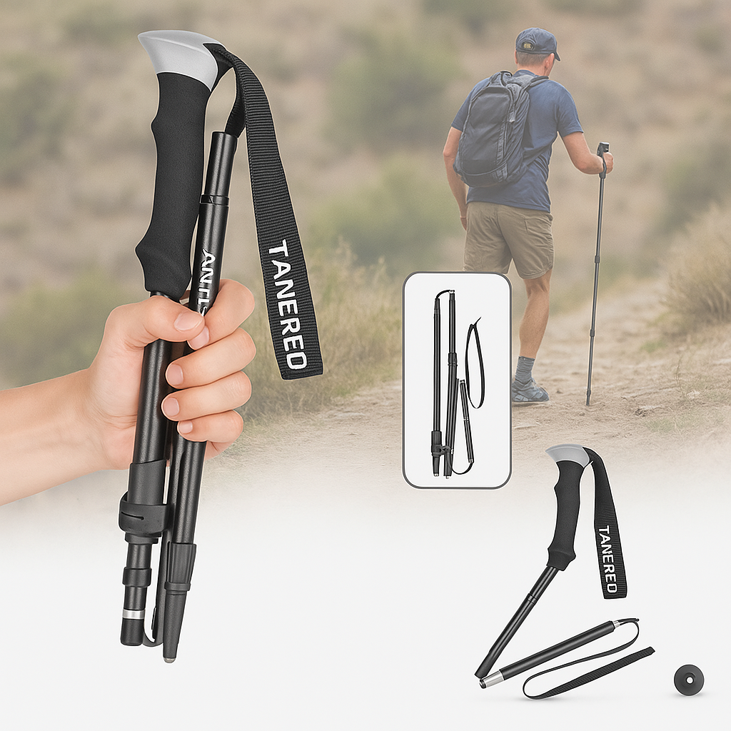 Adjustable Foldable Hiking Poles 110–135cm Trekking Sticks