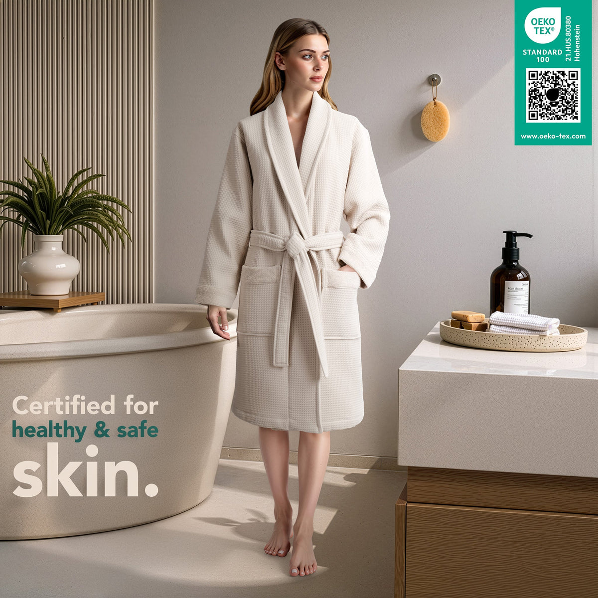 American Soft Linen Luxury Women's 100% Turkish Cotton Bathrobes Wholesale