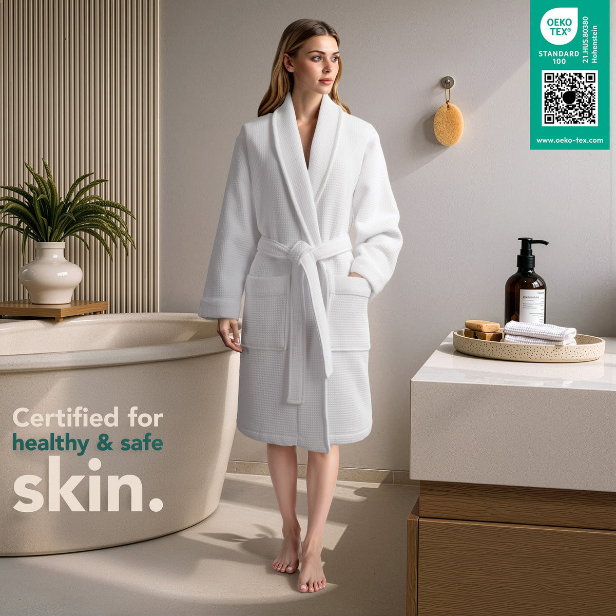 American Soft Linen Luxury Women's 100% Turkish Cotton Bathrobes Wholesale