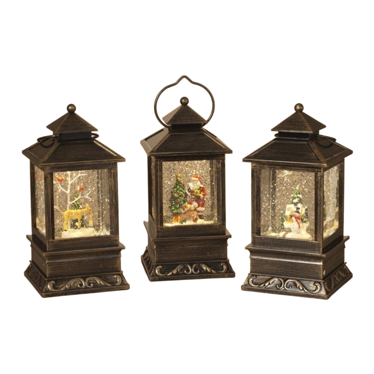 Holiday Lantern Snowglobe -