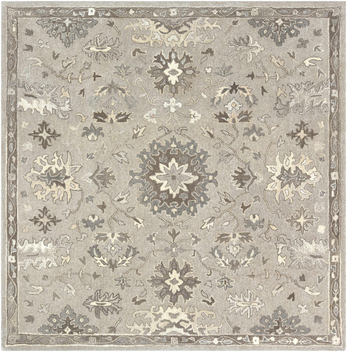Willimantic Beige Thick Wool Rug