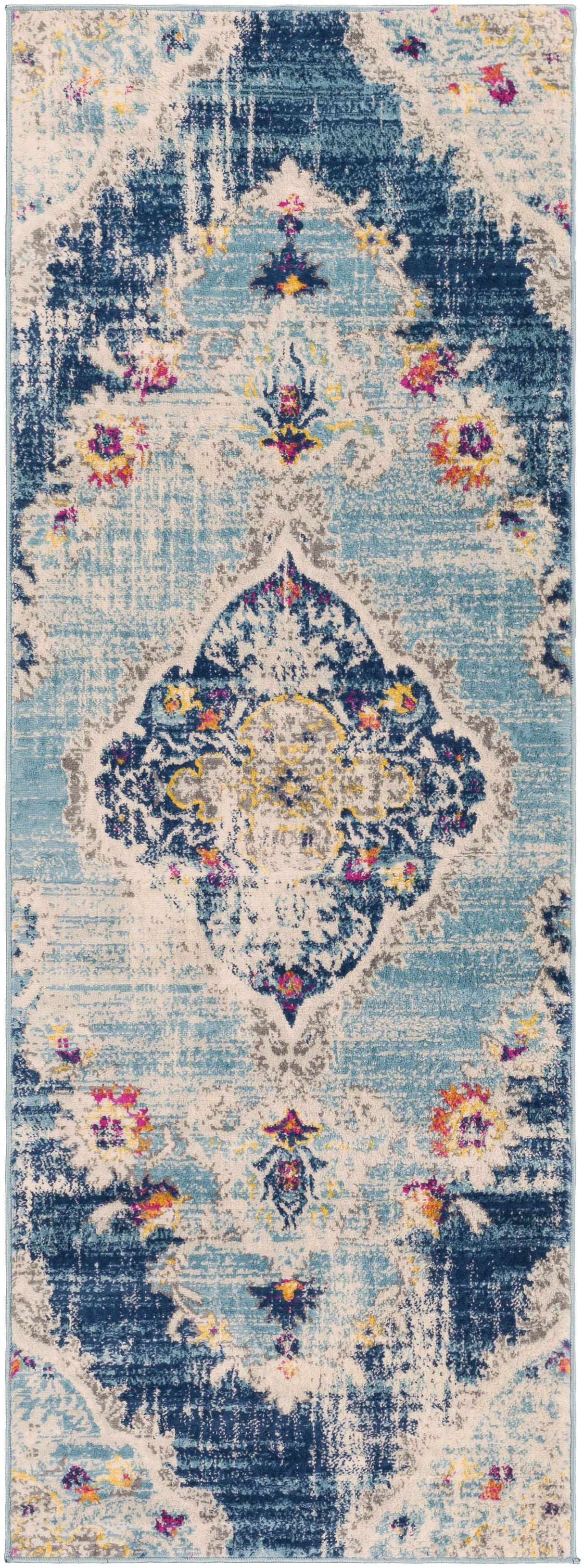 Wallsburg Blue Area Rug