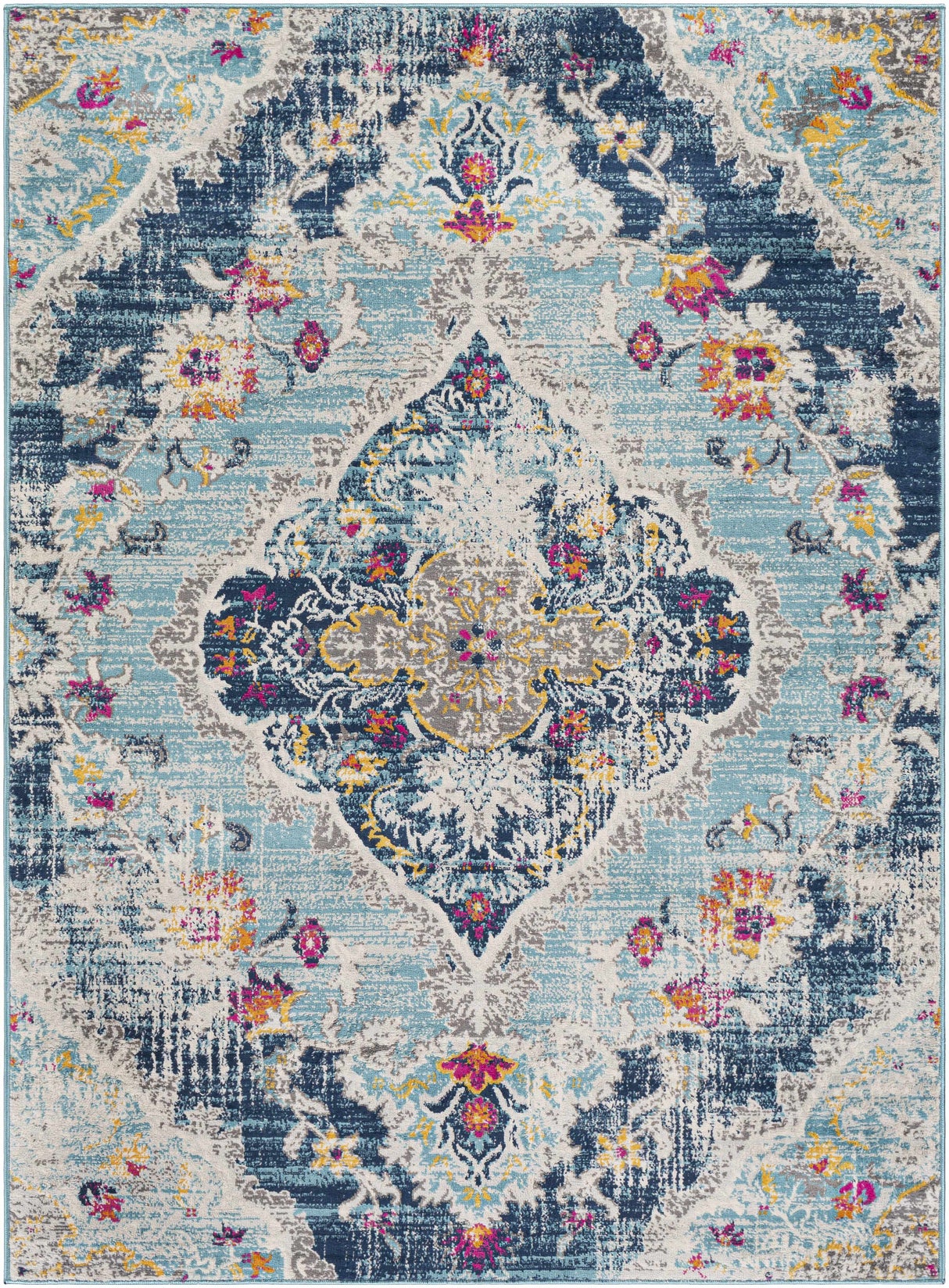 Wallsburg Blue Area Rug
