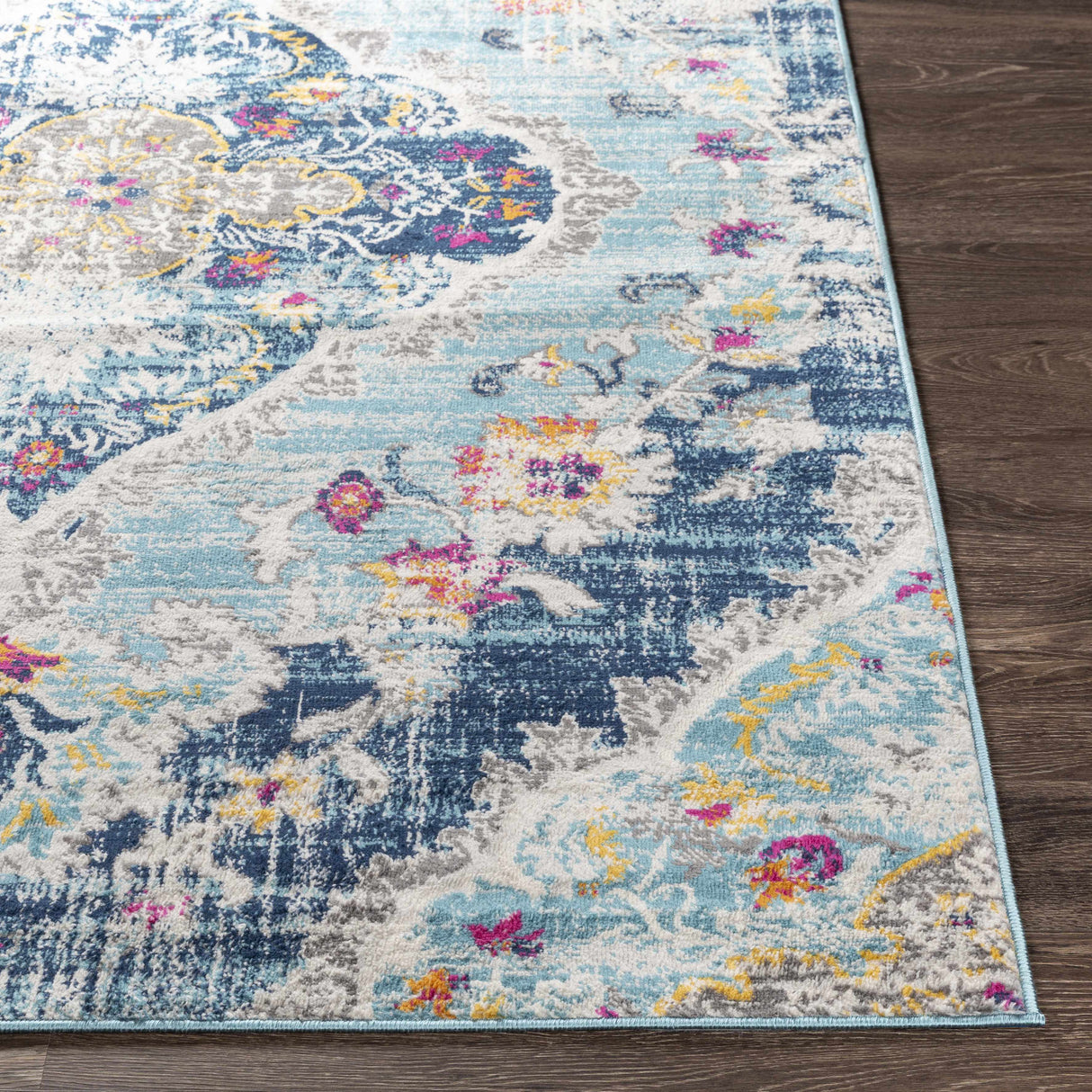 Wallsburg Blue Area Rug