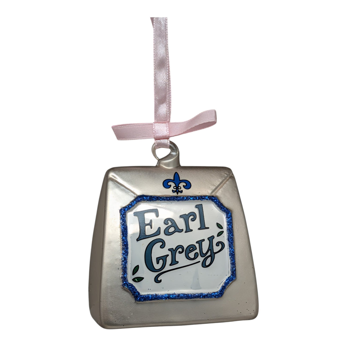 Distinguished Elegance: Earl Grey Tea Glass Ornament