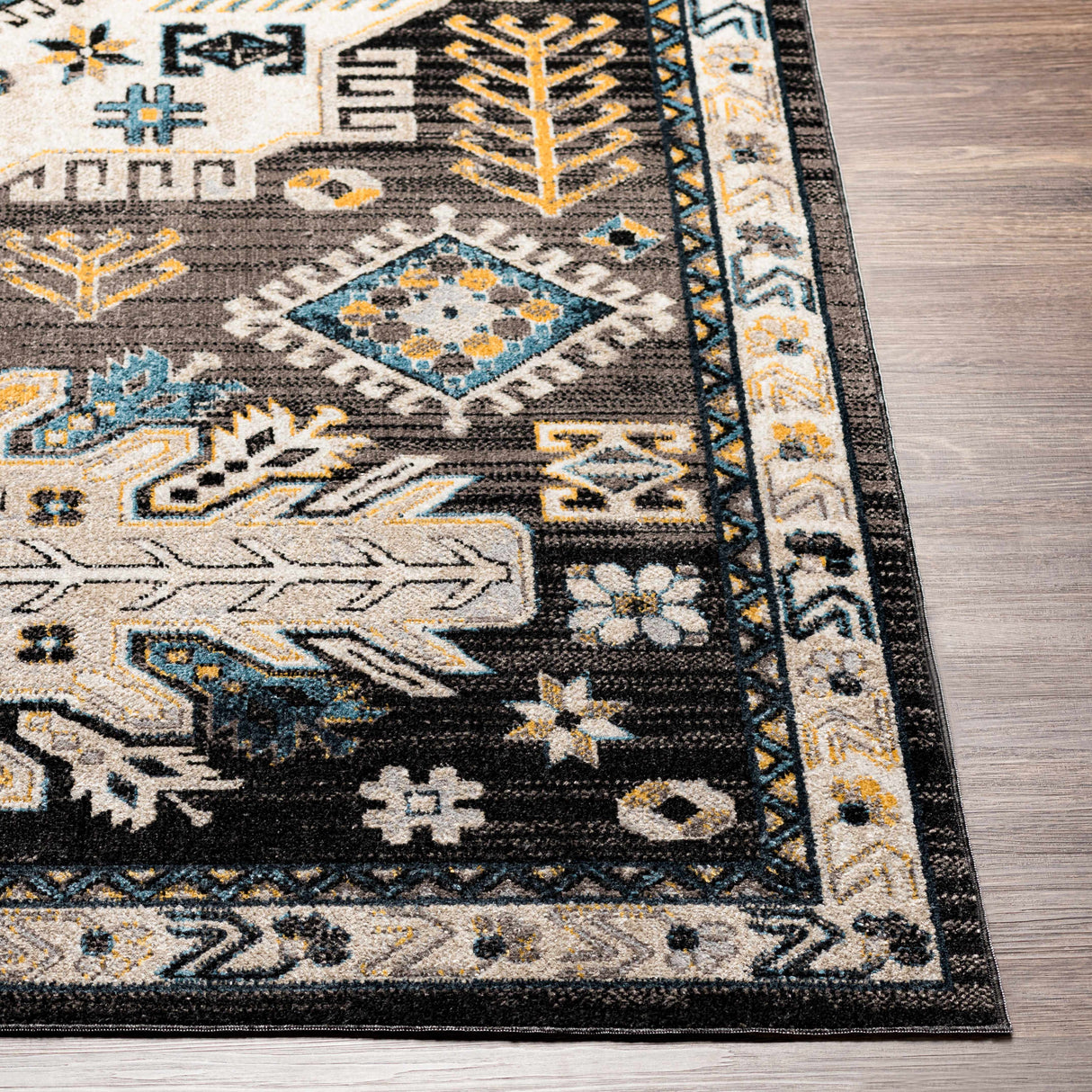 Cabacungan Black & Blue Washable Rug - Clearance