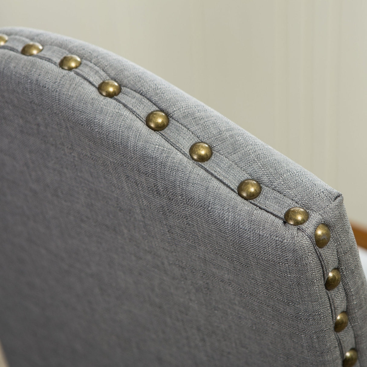 Wolen Upholstered Dining Chair with Nailhead Trim and High Back, Set of 2 - Dining Chairs