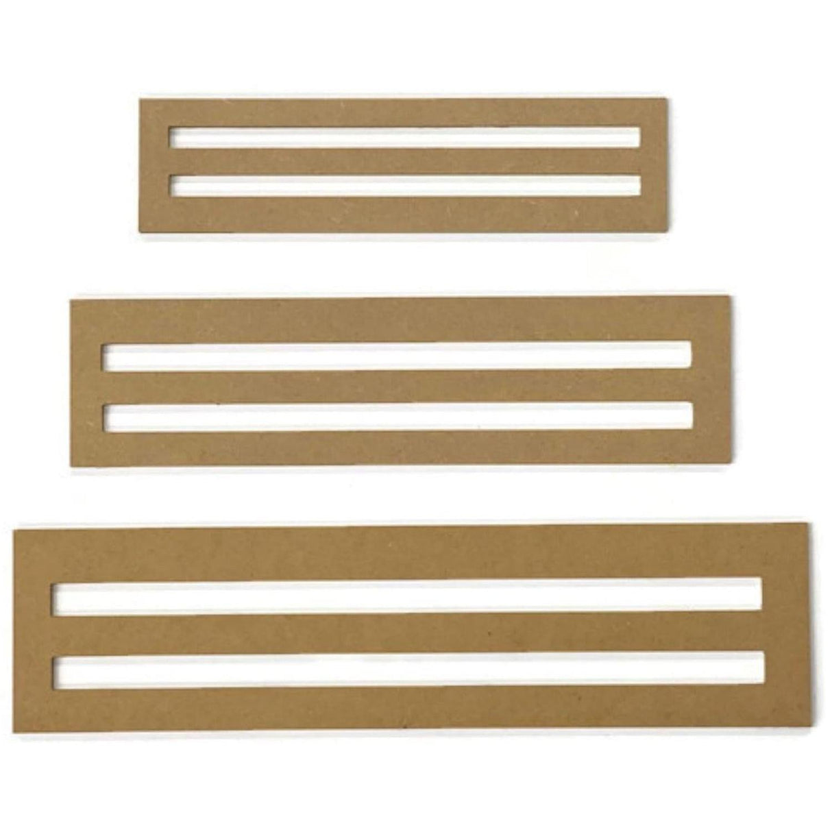 Wood Wreath Rails - Unfinished Wood