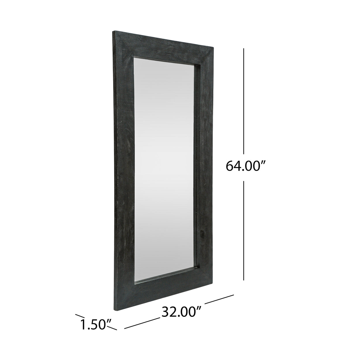 Rustic Mango Wood Full Length Standing Mirror