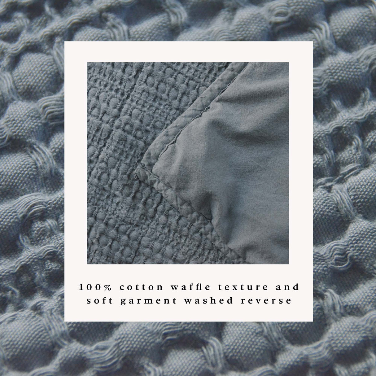 100% Cotton Honeycomb Waffle Garment Washed Quilt Set - Genevieve Collection