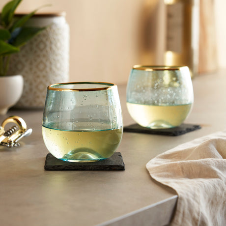 Aqua-Bubble-Stemless-Wine-Glass-Set-by-Twine-Wine-Glasses
