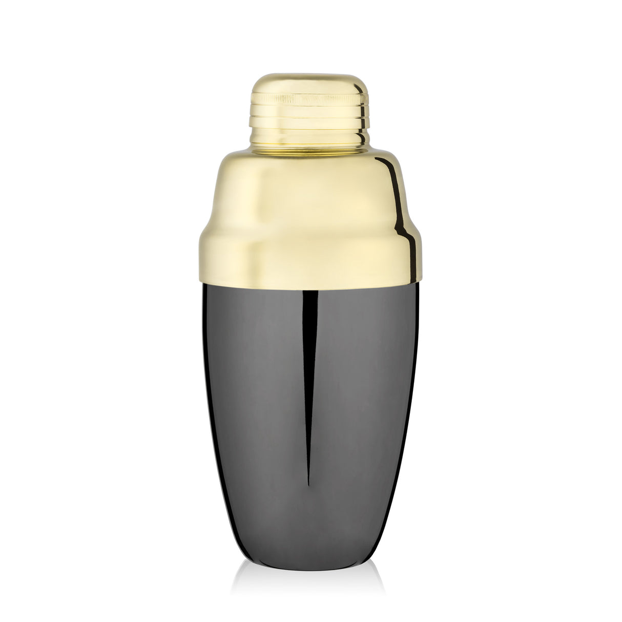 Deco-heavyweight-cocktail-shaker-in-black-&-gold-viski®-Cocktail-Shakers-&-Tools