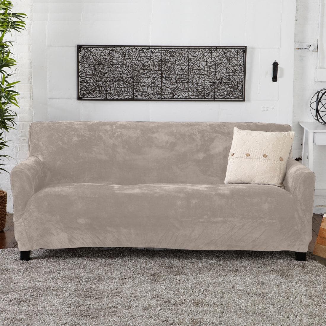 Velvet Stretch Slipcover - Gale Collection
