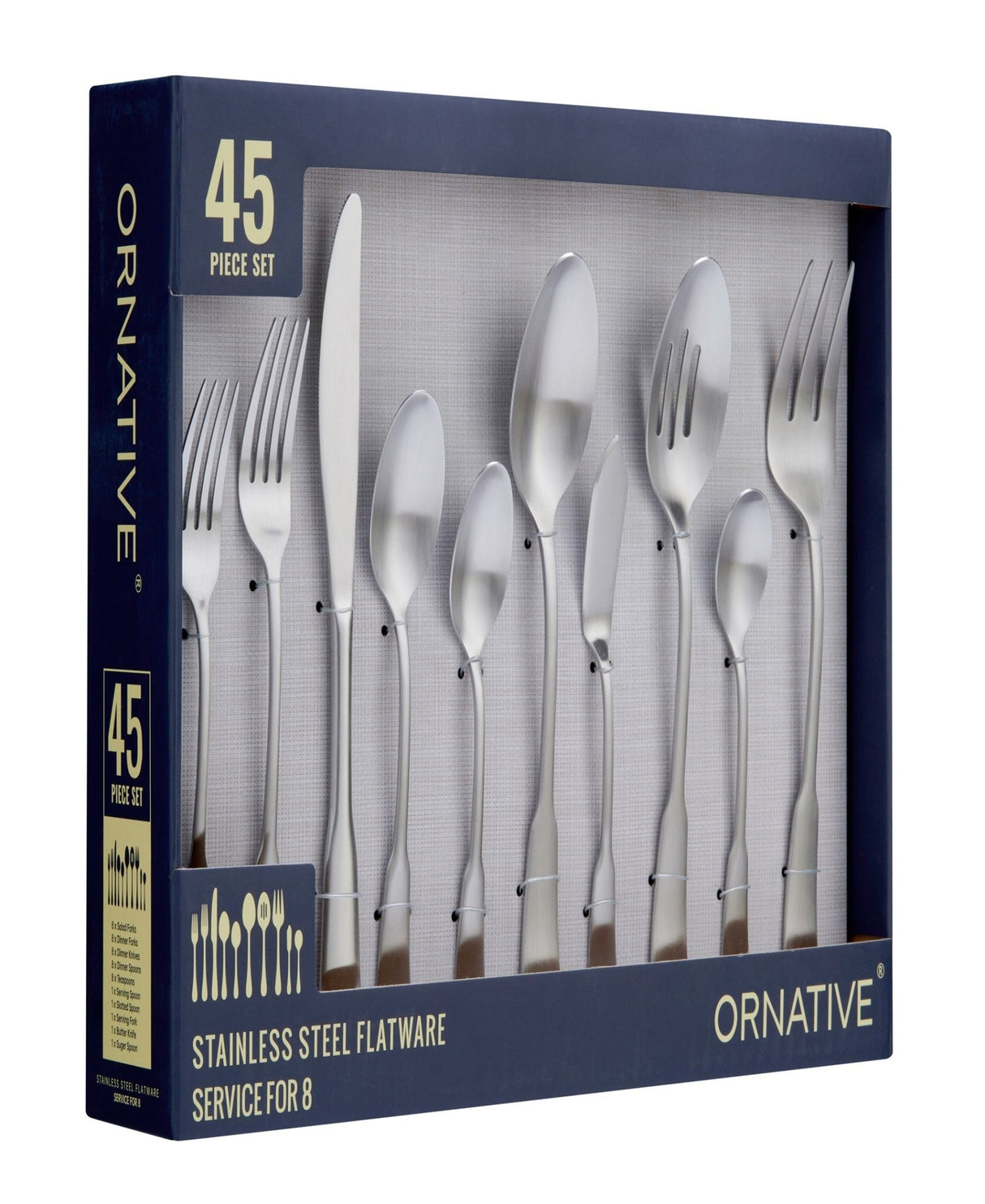 Yesenia 20 or 45 Pc Flatware Set - Tuesday Morning - Flatware