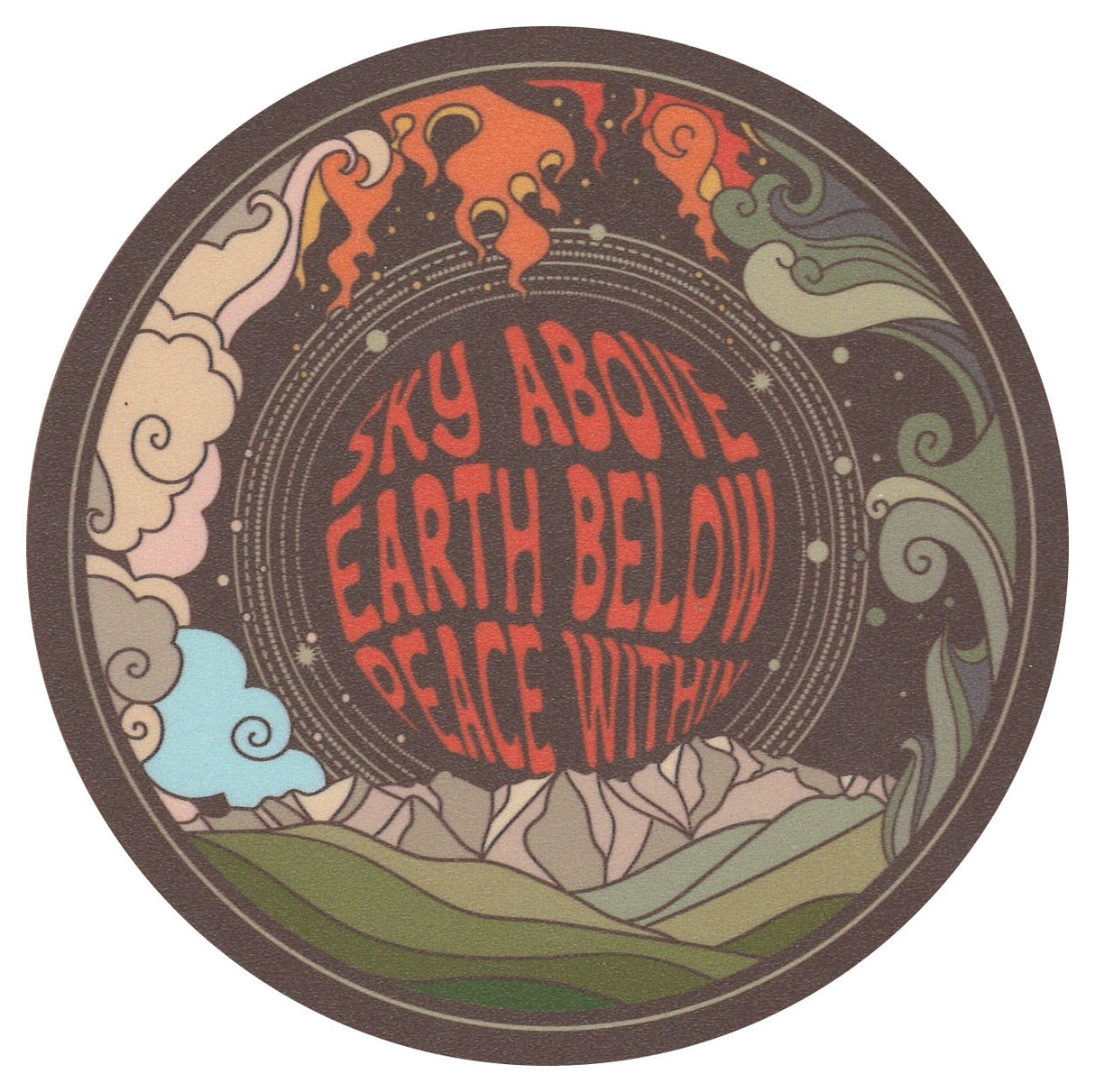 Sip Sip Hooray Coaster - Sky Above - Earth Below - Peace Within