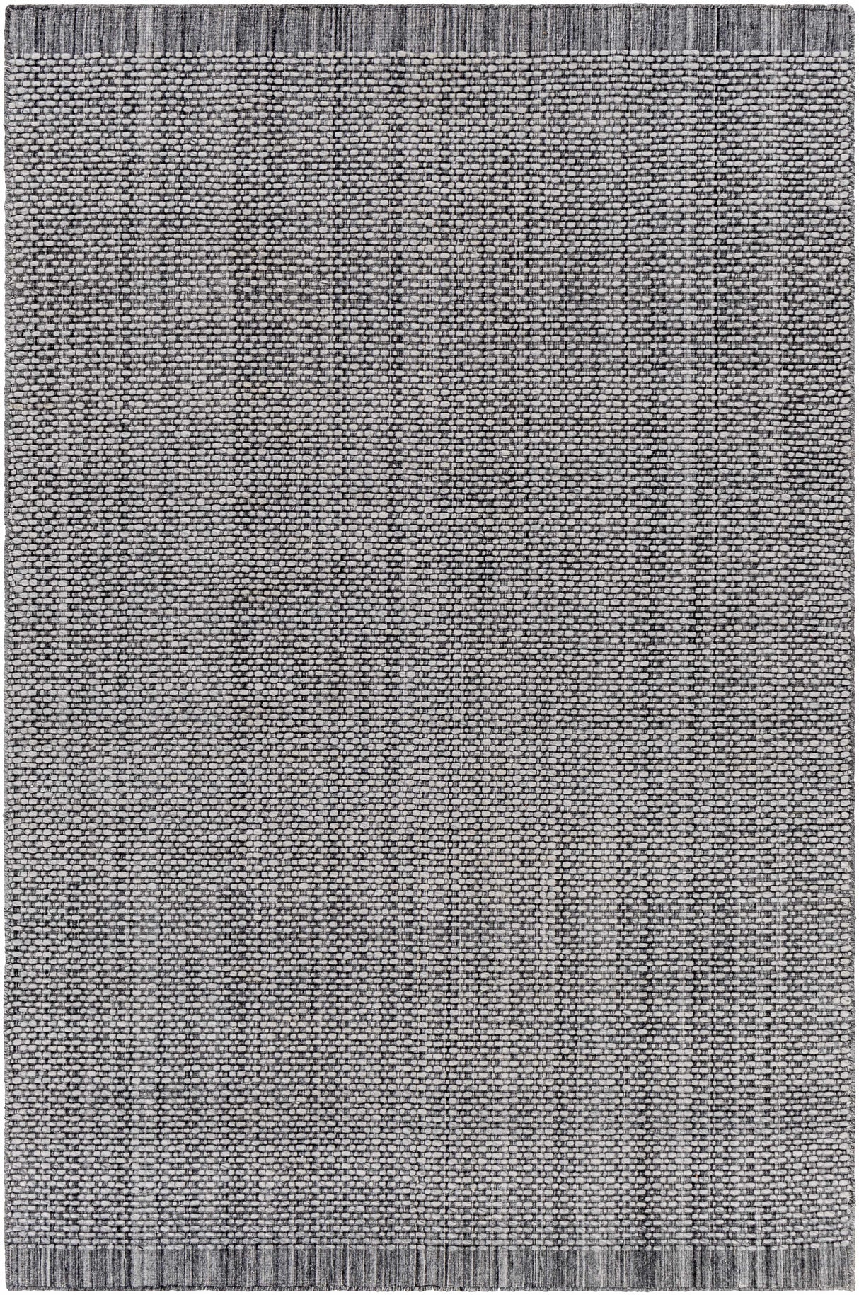 Hand Loomed Light Gray Area Rug - Clearance
