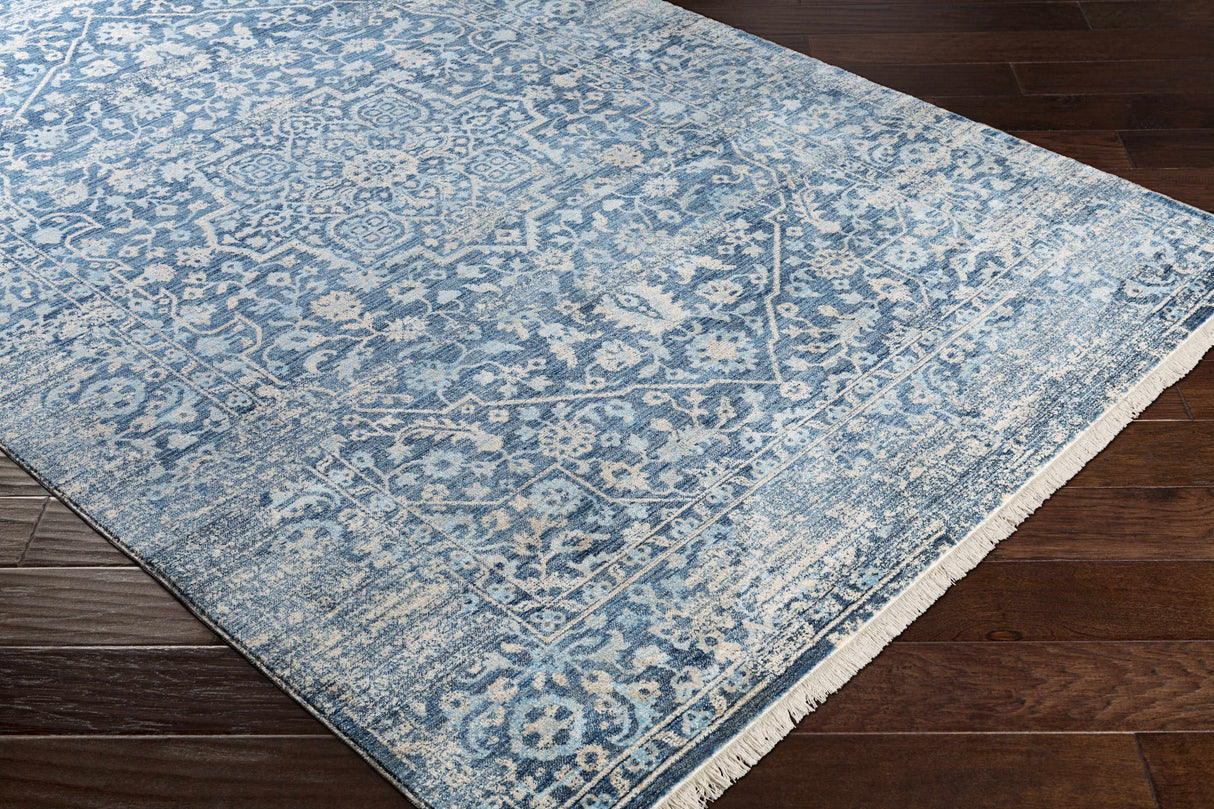 Yorkana Distressed Blue Rug - Clearance