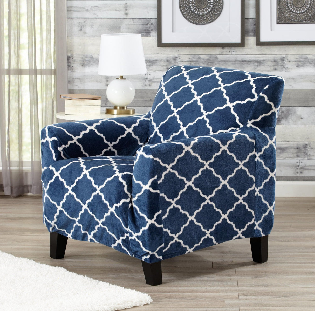Velvet Plush Form Fit Stretch Slipcover - Magnolia Collection