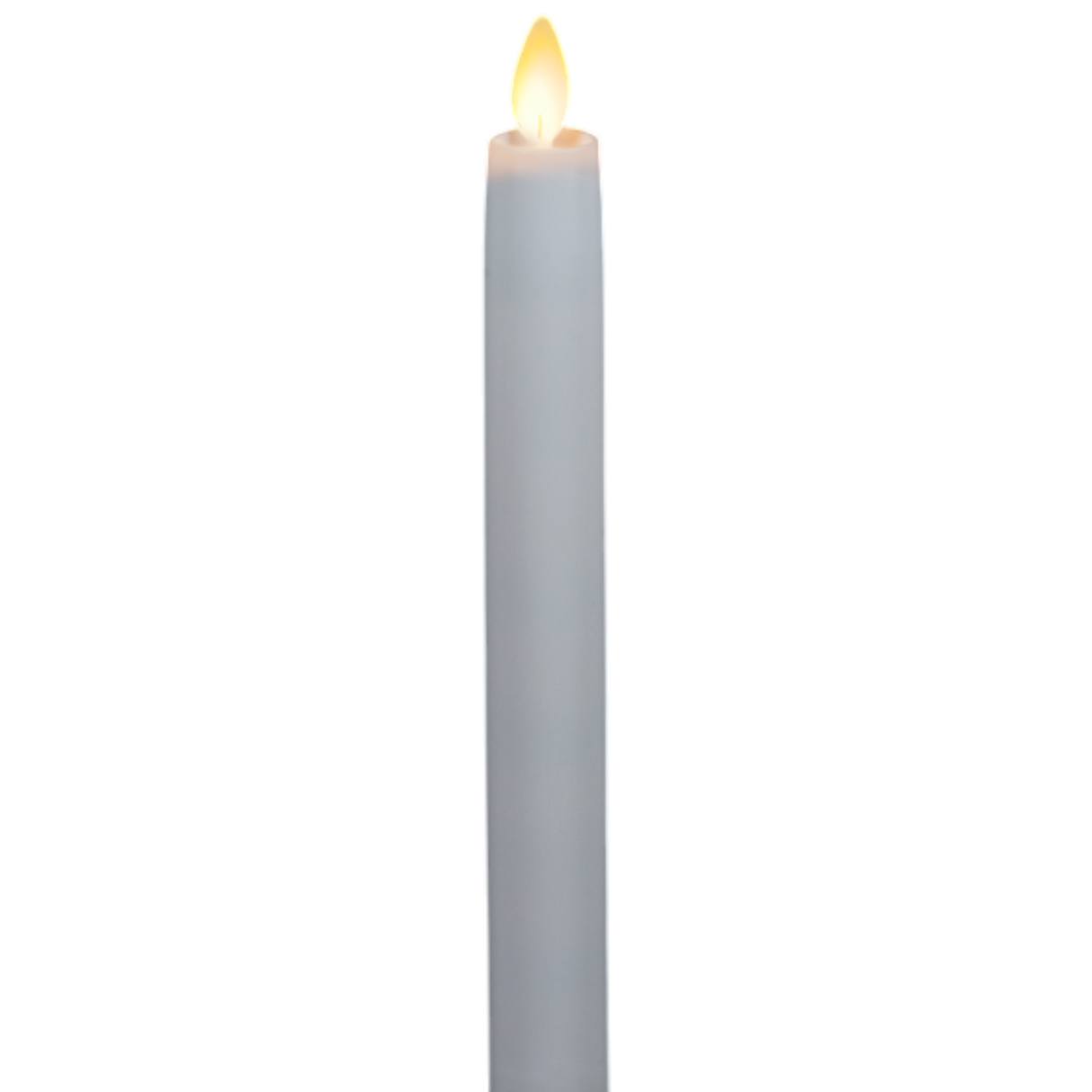 White LED Resin - 2 Piece Taper Candle Set