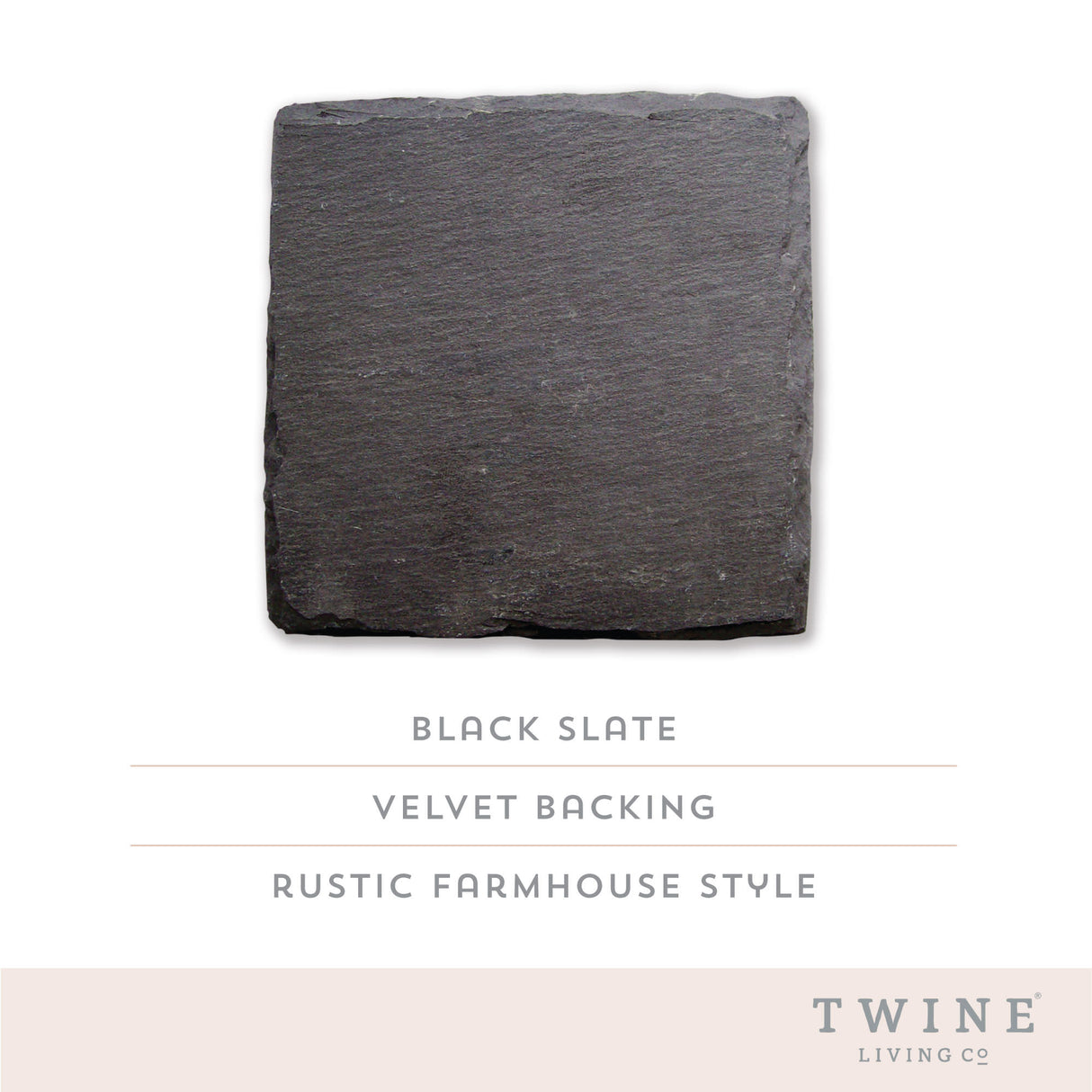 Square Slate Coasters by Twine