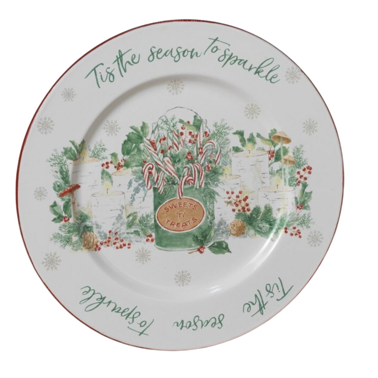 Tis the Season to Sparkle Holiday Plate