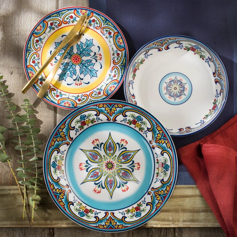 Zanzibar 16 - Piece Stoneware Dinnerware Set - Tuesday Morning - Dinnerware Sets