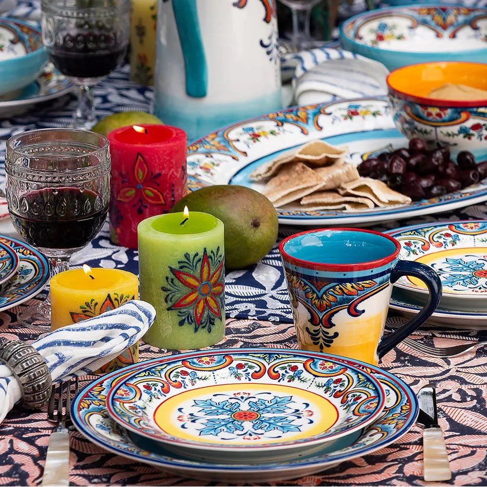 Zanzibar 16 - Piece Stoneware Dinnerware Set - Tuesday Morning - Dinnerware Sets