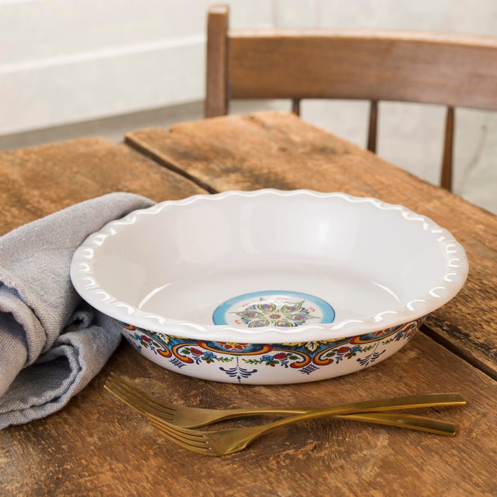 Zanzibar Artisan - Inspired Ceramic Pie Dish - Tuesday Morning - Plates