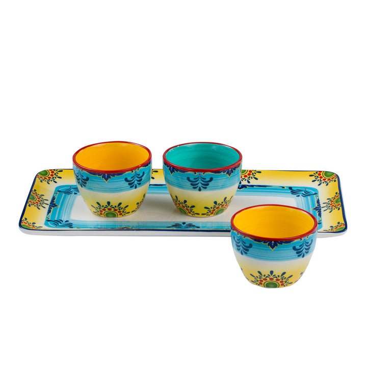 Zanzibar Platter and Dipping Bowl Set - Tuesday Morning - Dinnerware Sets