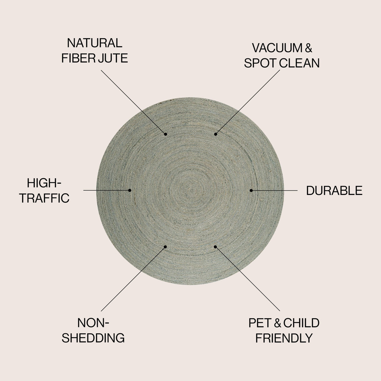 Zara Braided Coastal Cottage Round Area Rug - Tuesday Morning - Area Rugs