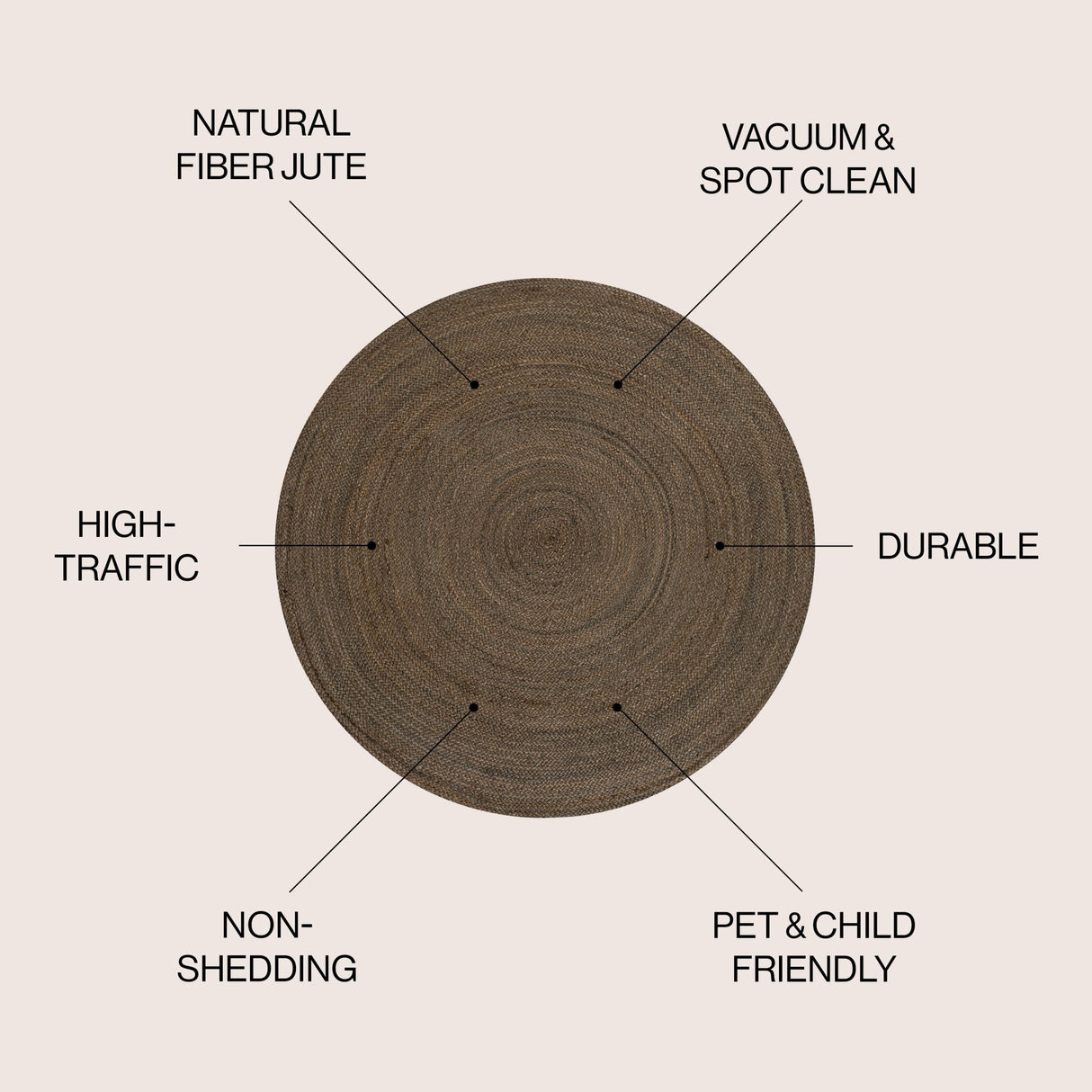 Zara Braided Coastal Cottage Round Area Rug - Tuesday Morning - Area Rugs
