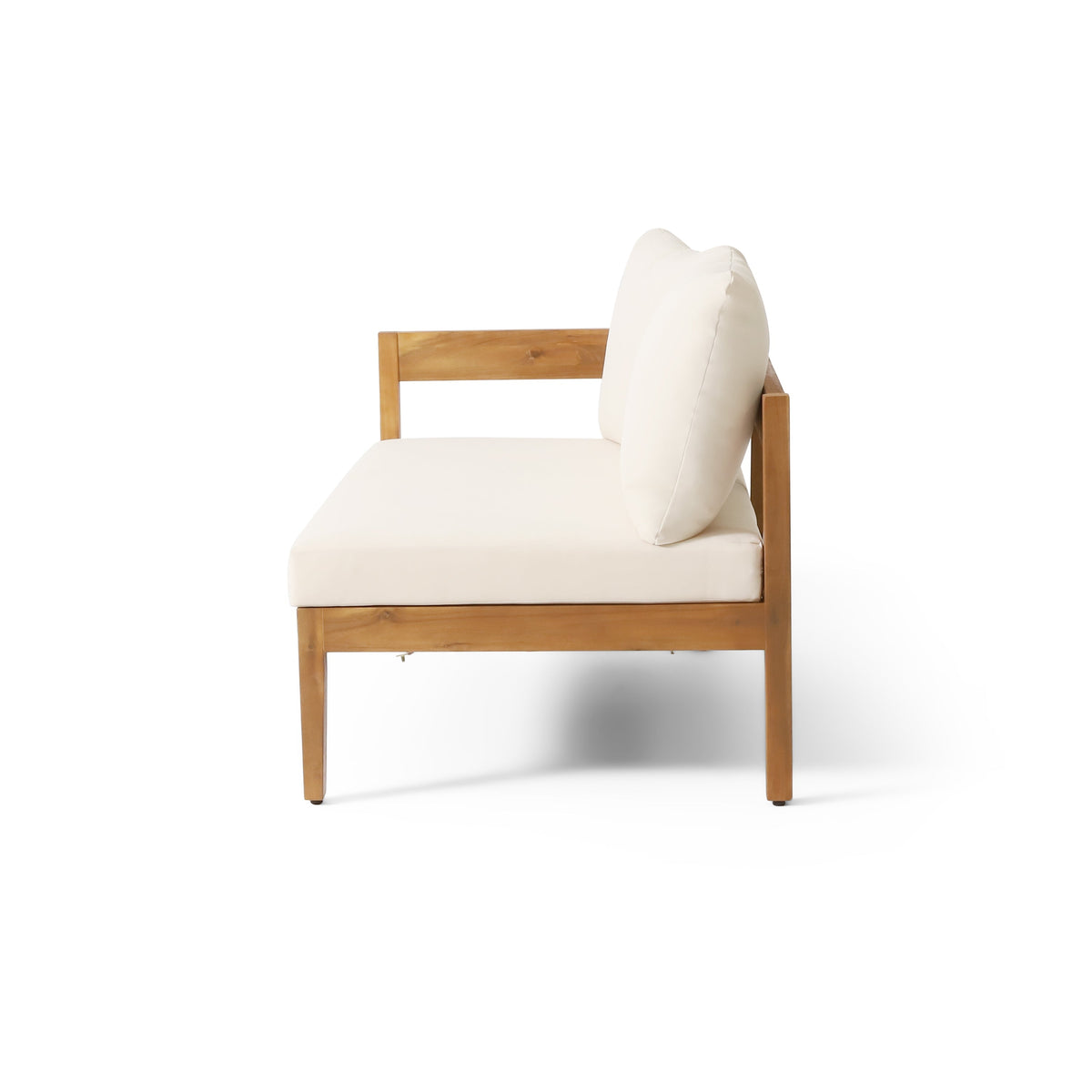 Brooklyn 3-Pieces Patio Conversation Set, Teak+Beige