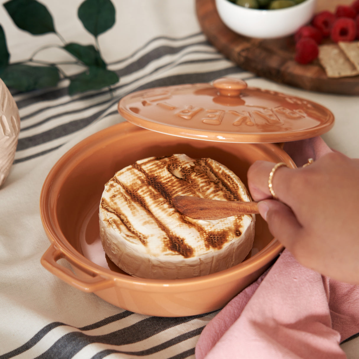 Terracotta brie baker set by twine living®