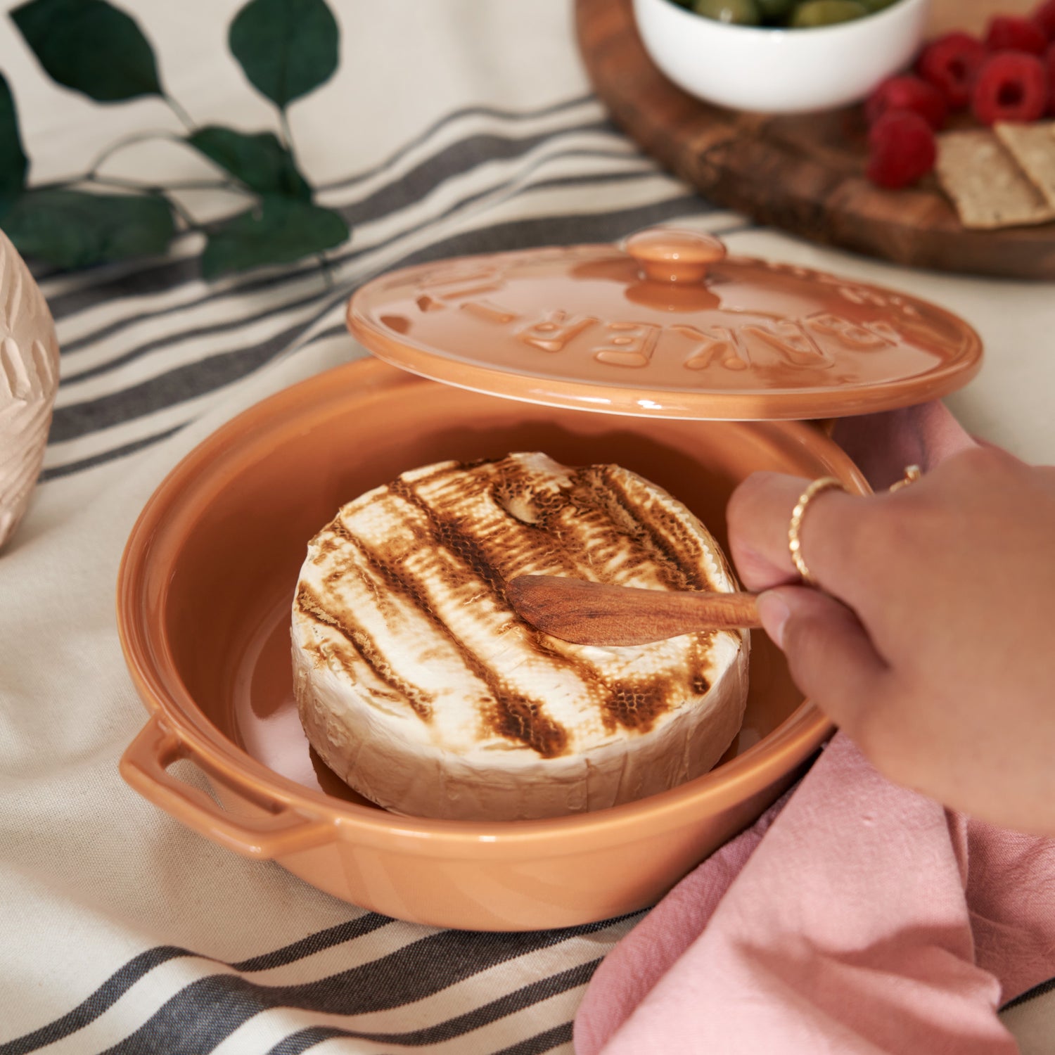 Terracotta brie baker set by twine living®