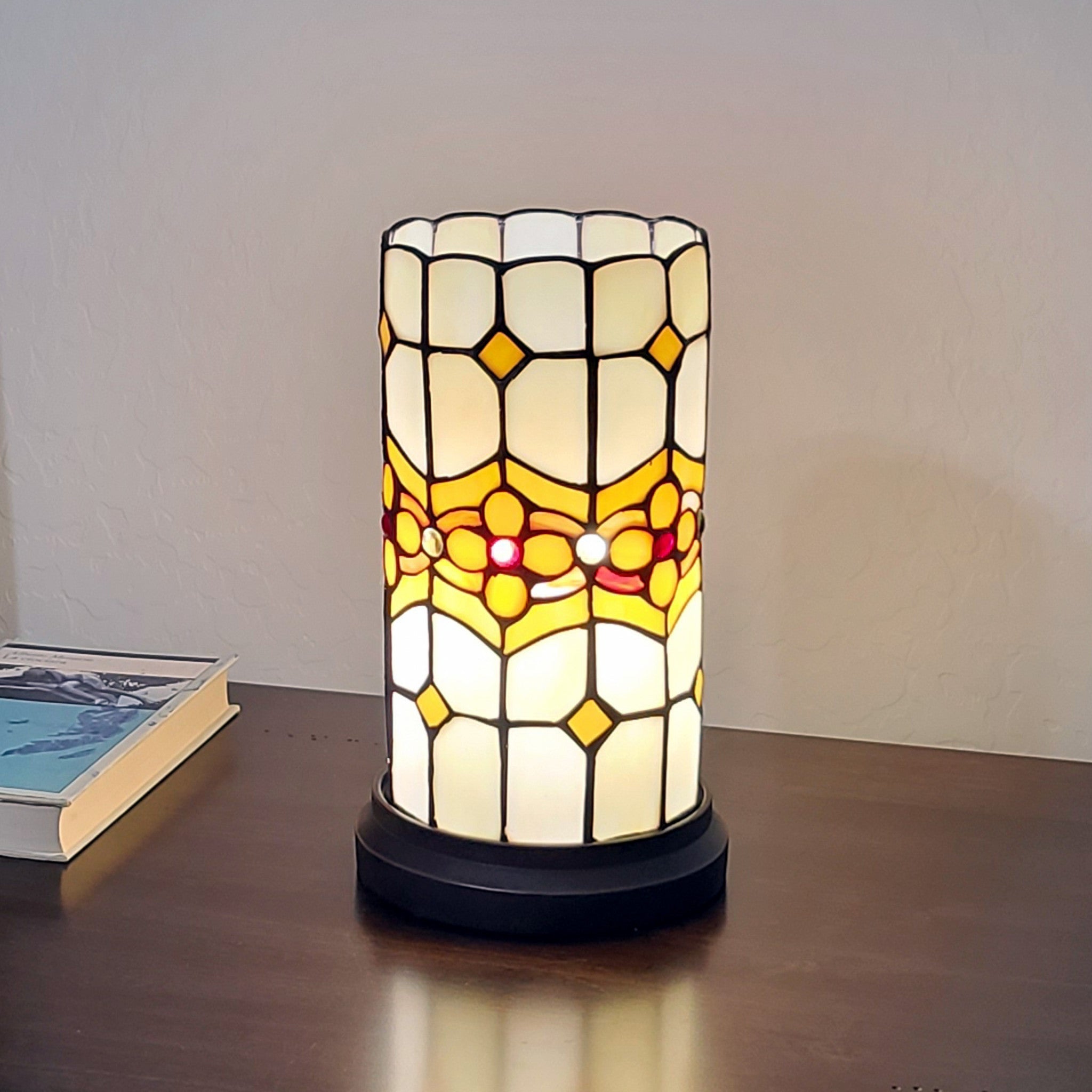11" Tiffany Style Mosaic Tile Accent Table Lamp - Tuesday Morning-Table Lamps
