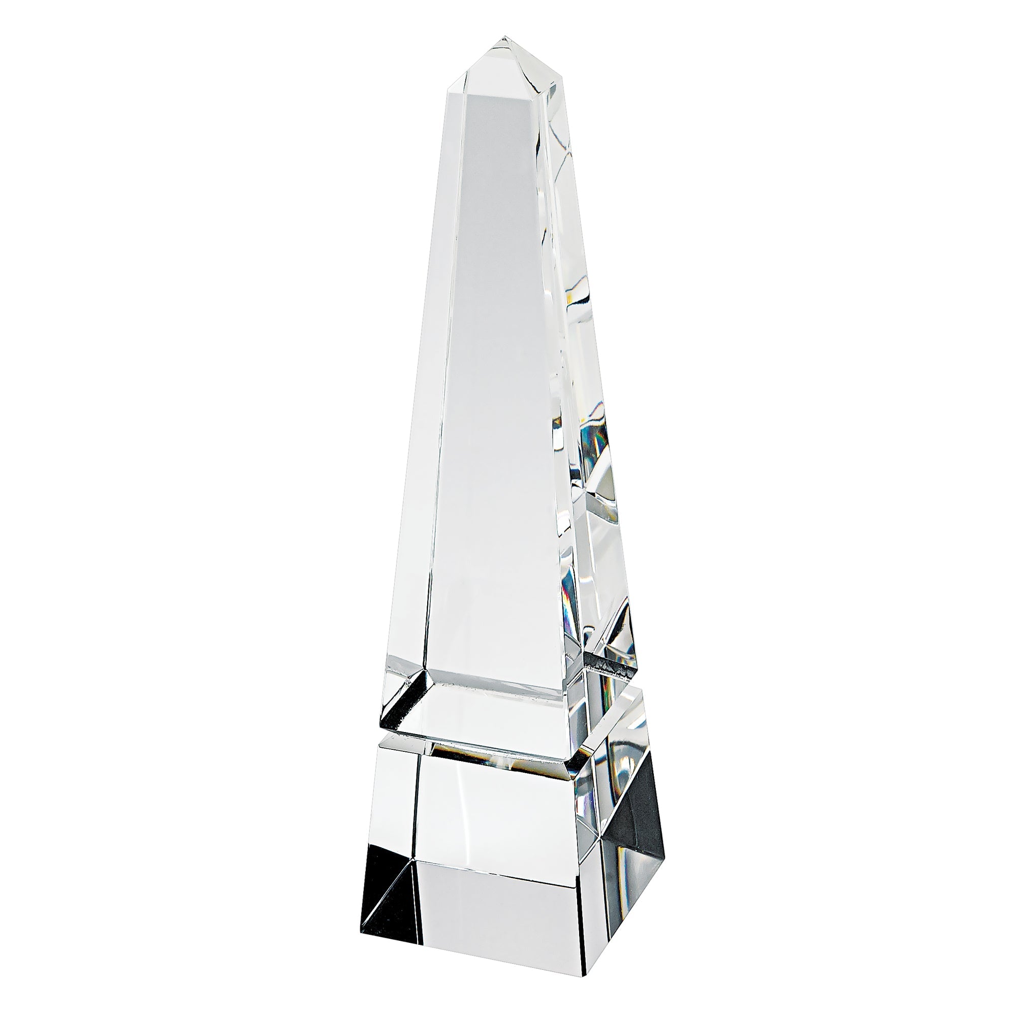 12 Hand Crafted Crystal Obelisk - Tuesday Morning-Sculptures