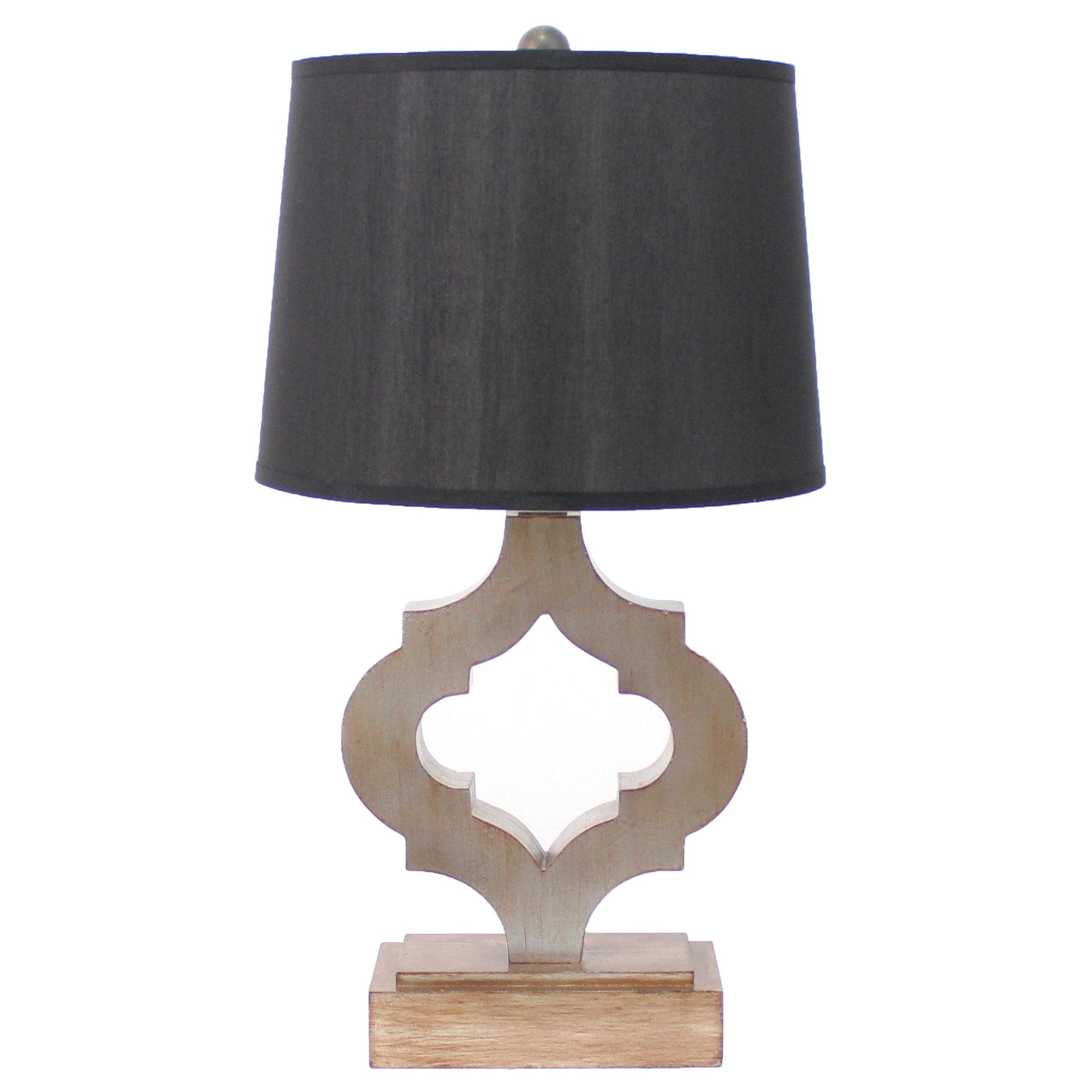 12-X-14-X-25.25-Black-Traditional-Wooden-Linen-Shade-Table-Lamp-Table-Lamps