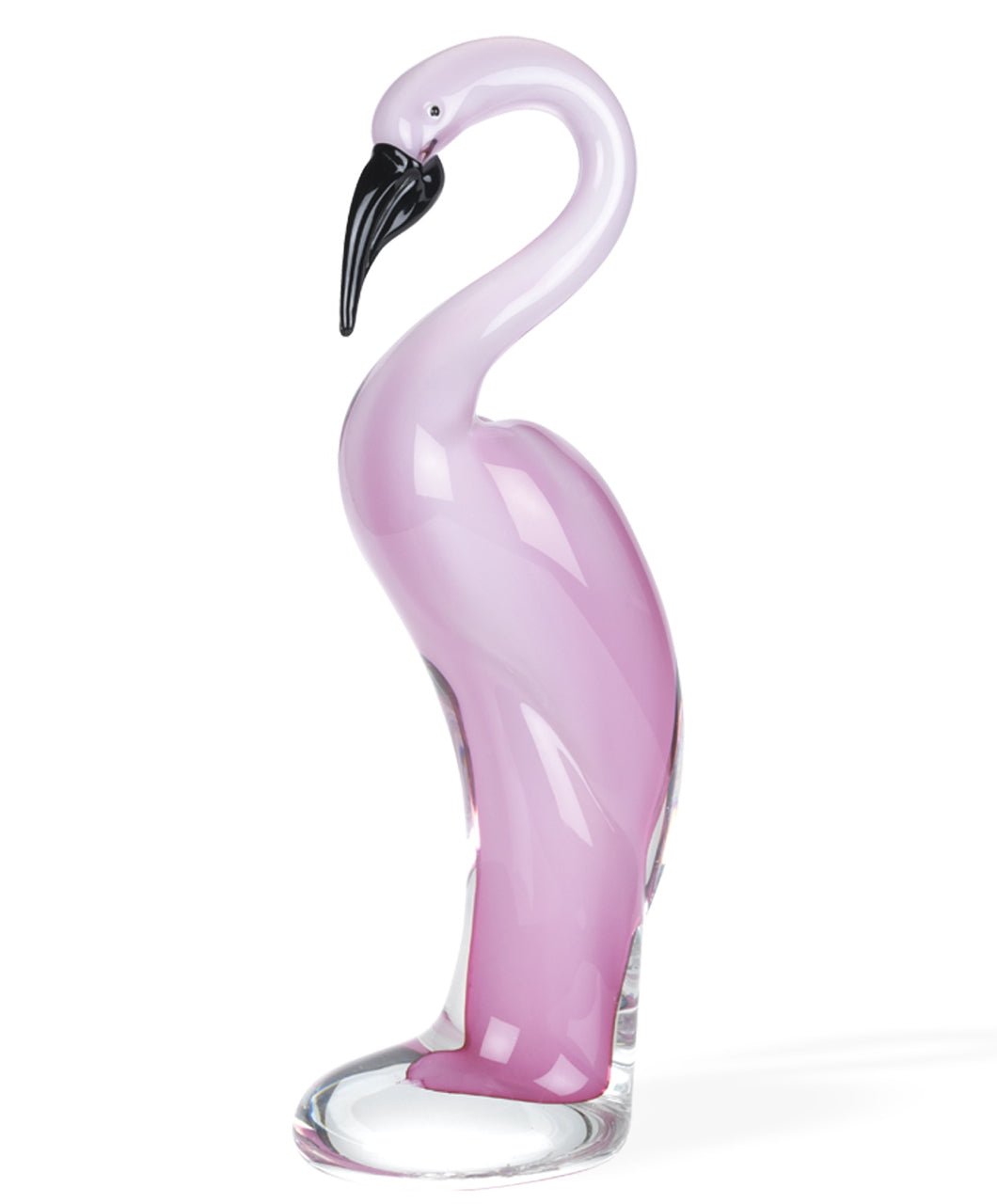 13-Mouth-Blown-Pink-Flamingo-Art-Glass-Sculptures