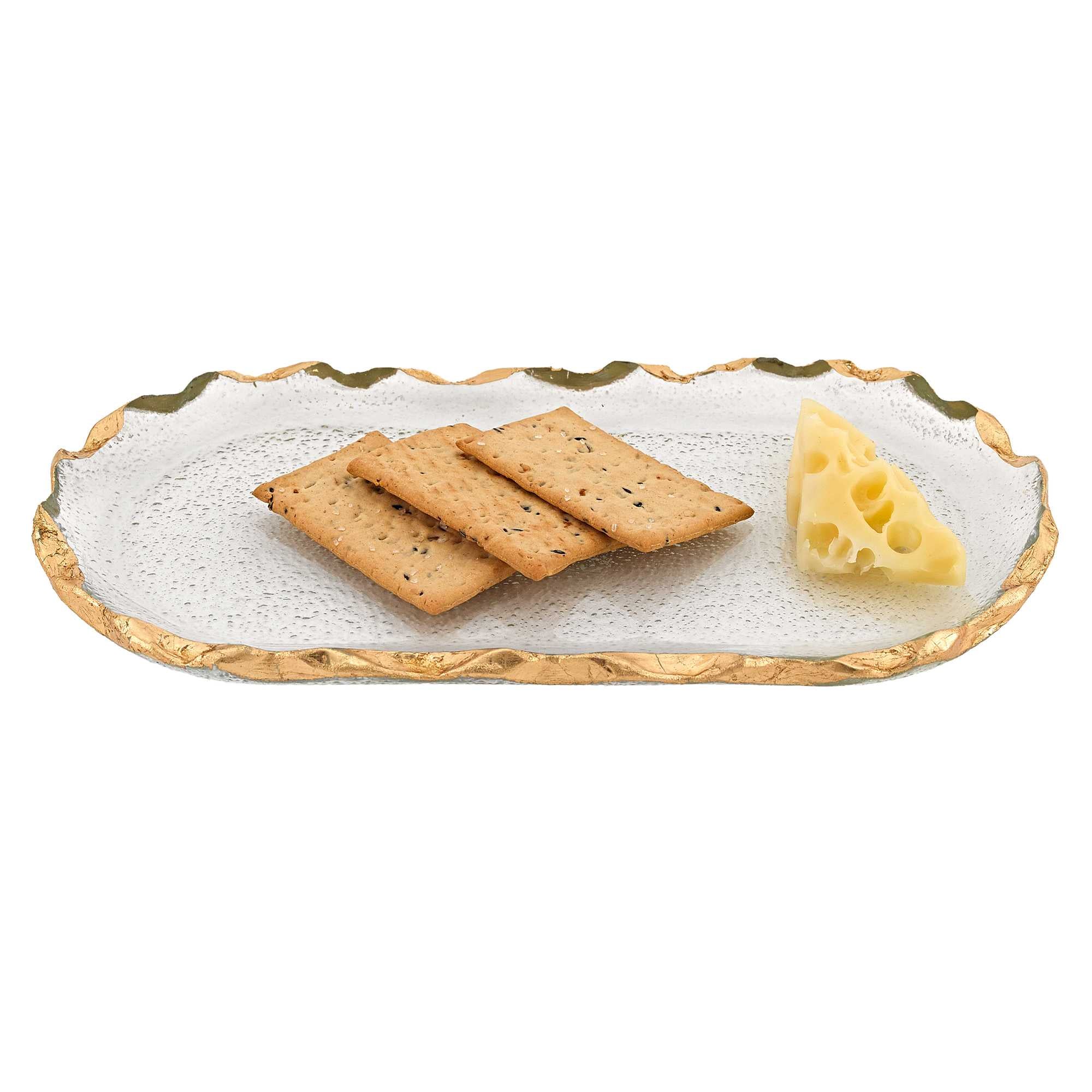 14-Glass-Oval-Edge-Gold-Leaf-Platter-Dinnerware-Sets