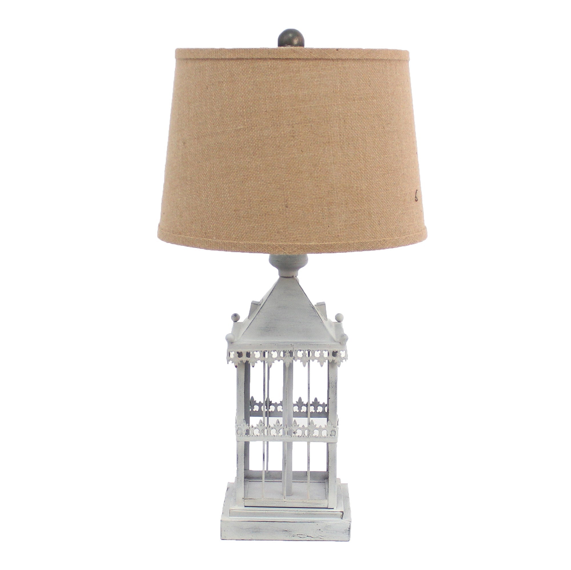 15 X 12 X 25.75 Gray Country Cottage Castle - Table Lamp - Tuesday Morning-Table Lamps